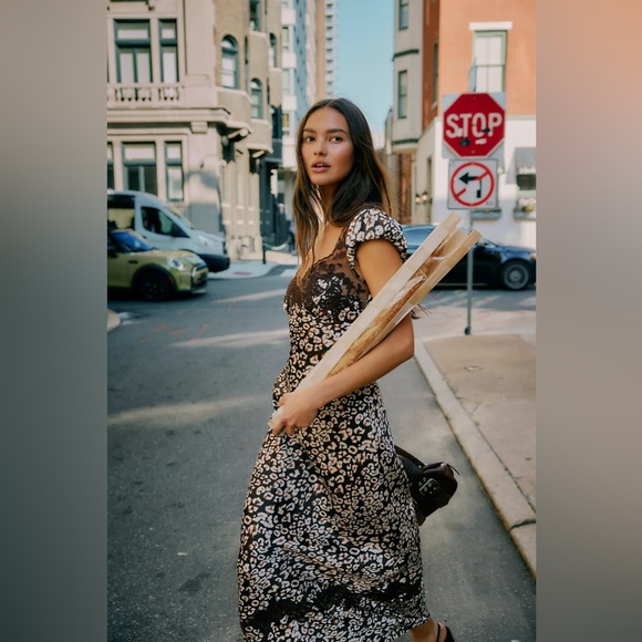 𝓯𝓹 Free People ~ Butterfly Babe Midi Dress - Picture 10 of 16